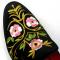 Fiesso Black Genuine Suede Multi Color Embroidered Slip On Shoes FI7409.